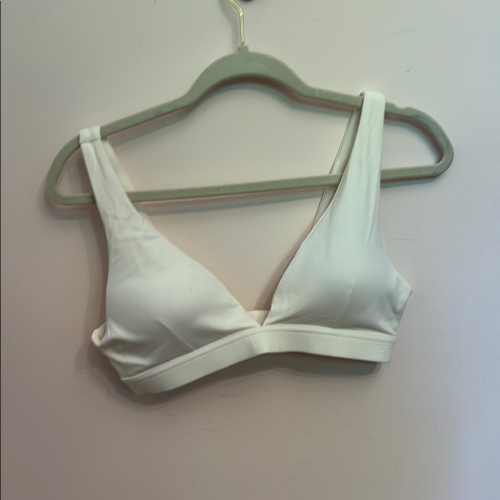 White Women's sport Bra